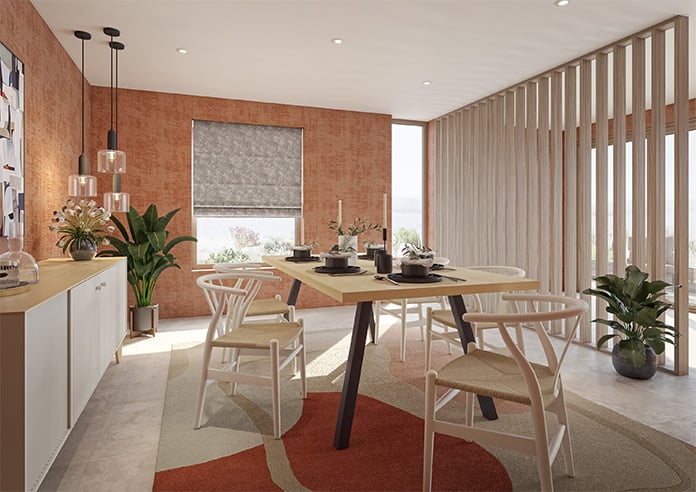 Hardwick, Oyster - Twist&Fit Roman Blind - Image 7